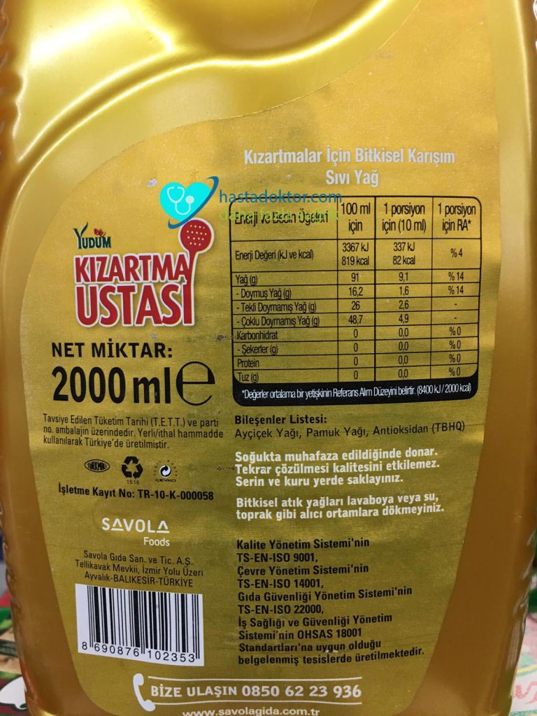 Yudum Kızartma Ustası Yağ Sağlıklı mı? 2