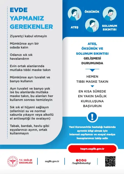 koronavirüs evde kal